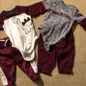 4 piece maroon bundle